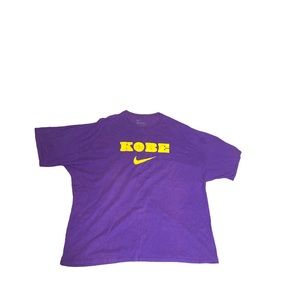NIKE Kobe Black Mamba T Shirt Men’s Size 3XL Purple Yellow Loose Fit Cotton Tee